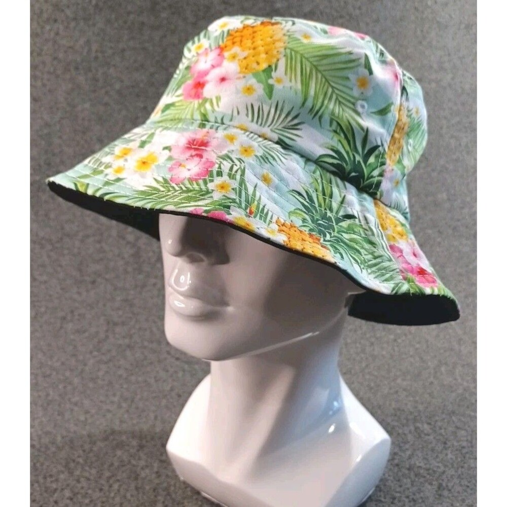 Bucket Hat Boonie  Floral Hiking Fishing Outdoor Sun Safari Brim Cotton